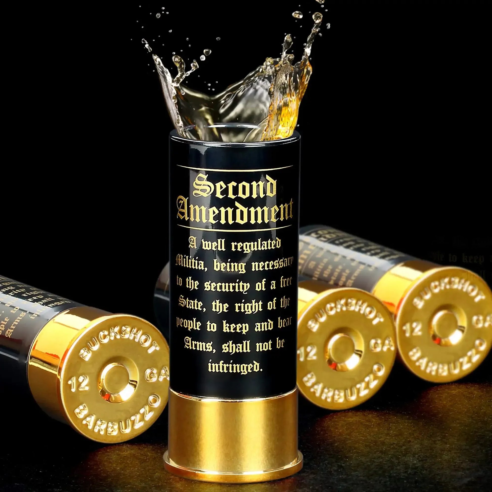 Shoot. Sip. Repeat. SHOTGIN glass-4pcs