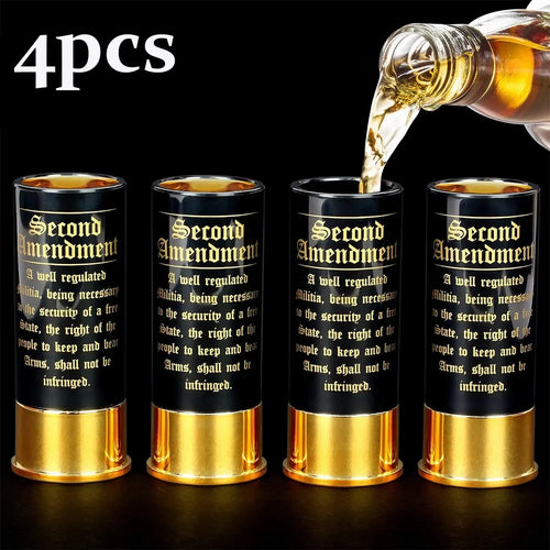 Shoot. Sip. Repeat. SHOTGIN glass-4pcs