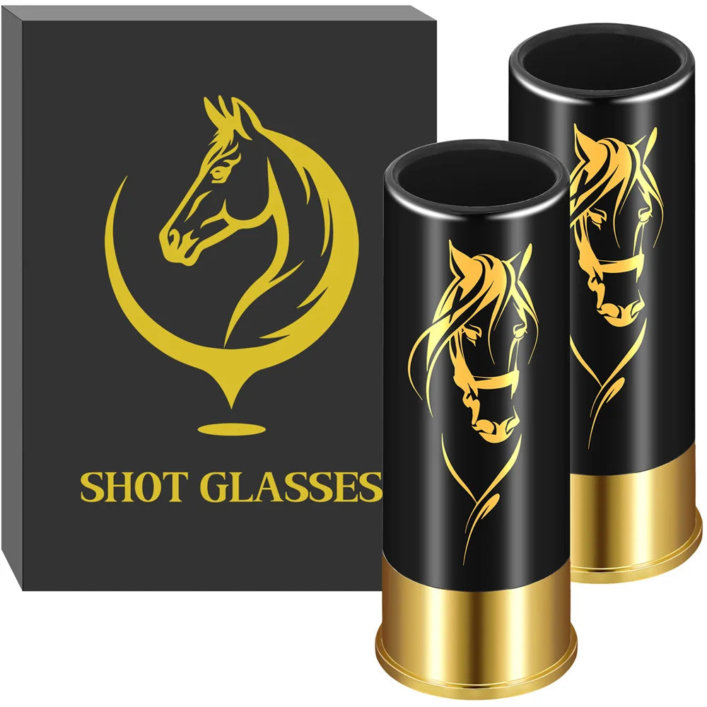 Shot. Sip. Repeat. SHOTGIN GLASS-2pcs