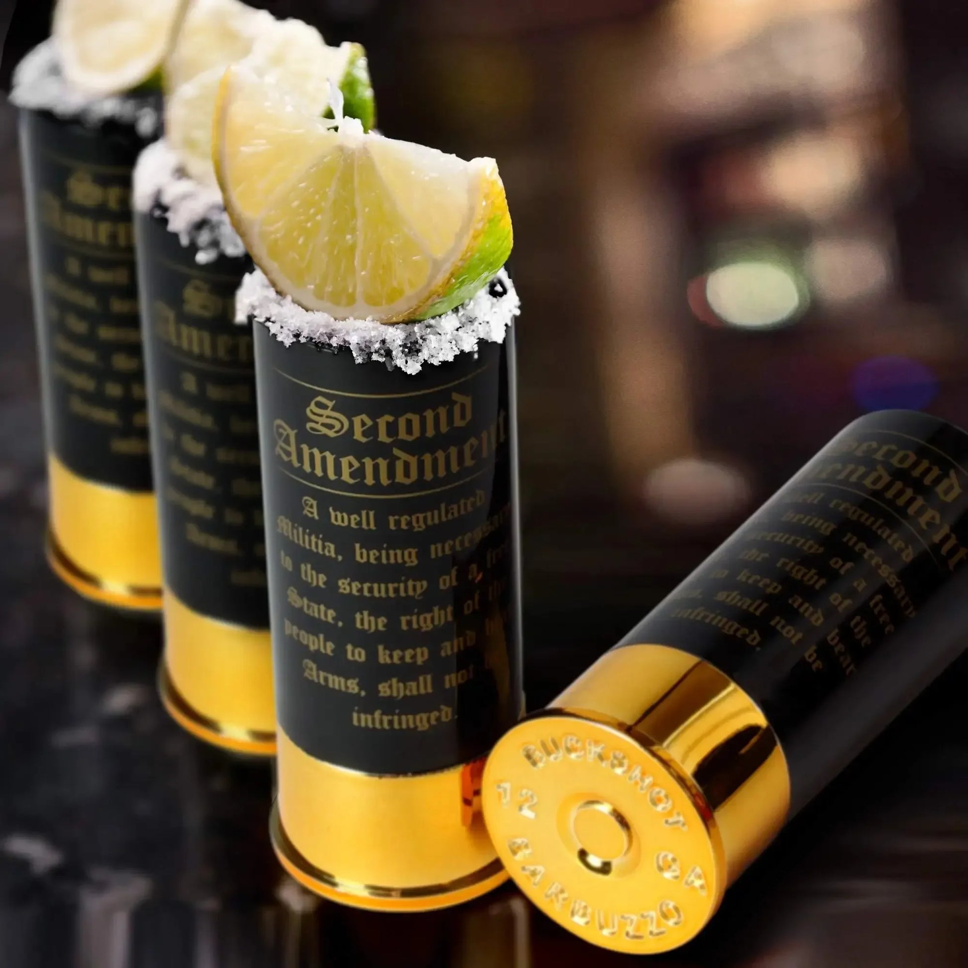 Shoot. Sip. Repeat. SHOTGIN glass-4pcs